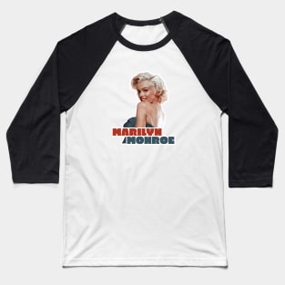 Marilyn Monroe Icon Iconic Portrait Baseball T-Shirt